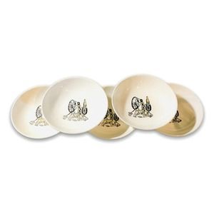 American Heritage Americana Sauce Bowls STETSON MARCREST Spinning Wheel Pattern